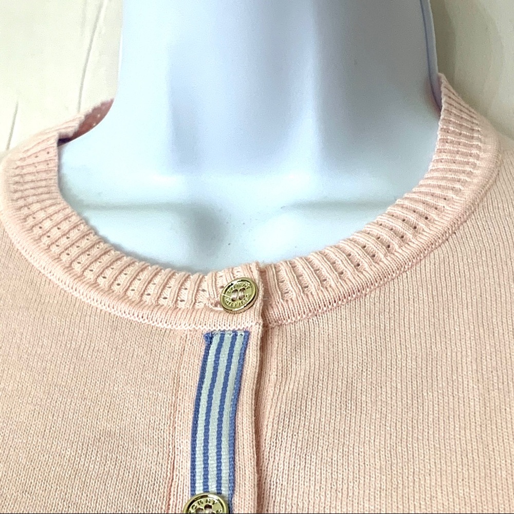 Tommy Hilfiger Cardigan Long Sleeve Button Up Pink - Picture 5 of 16